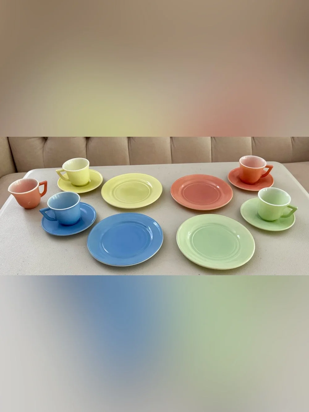 1950s Hazel Atlas Moderntone Platonite Glass 